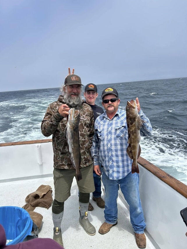 An angler with the day’s catch